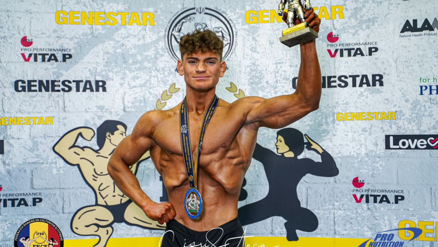 Student ULBS, vicecampion Mondial la Culturism și Fitness (Juniori)