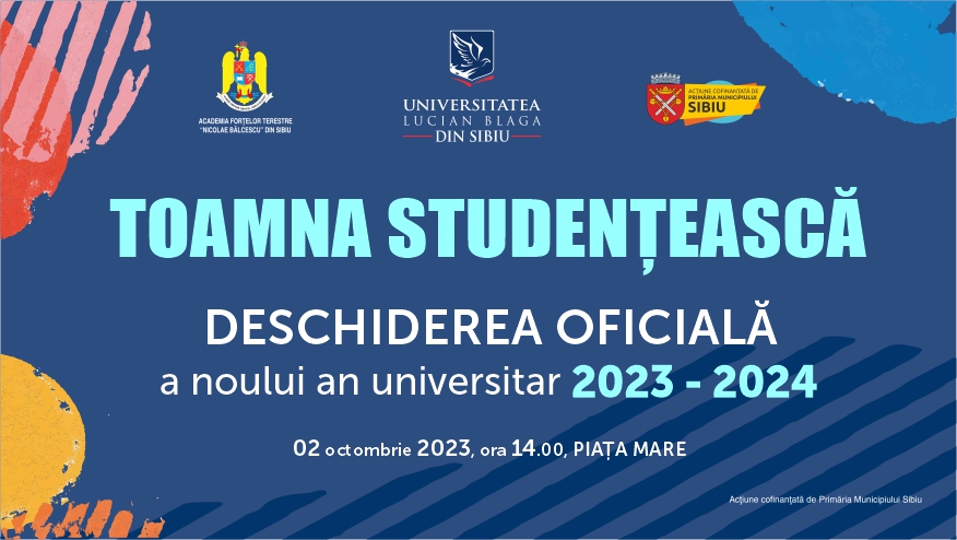 Toamna Studențească 2023 – deschiderea festivă a anului universitar