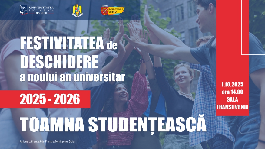 Festivitatea de deschidere a noului an universitar va avea loc la Sala Transilvania