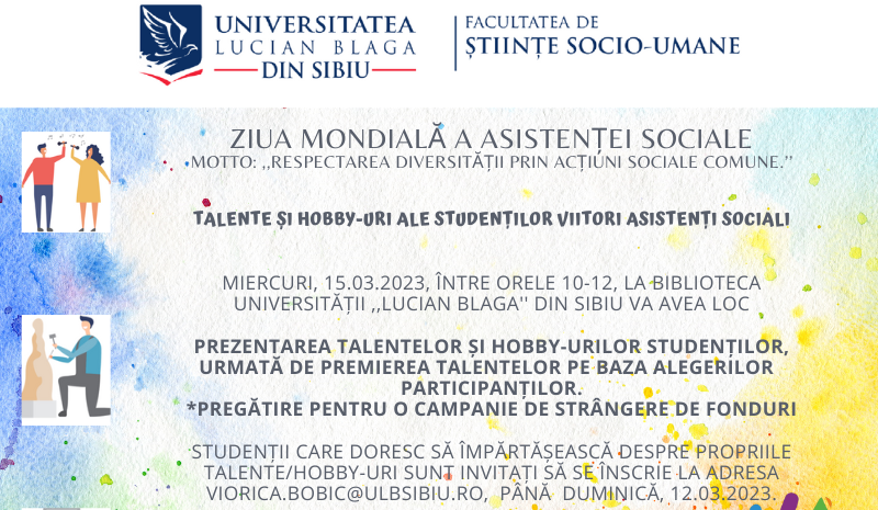 Ziua Mondială a Asistenței Sociale 2023 sărbătorită în ULBS