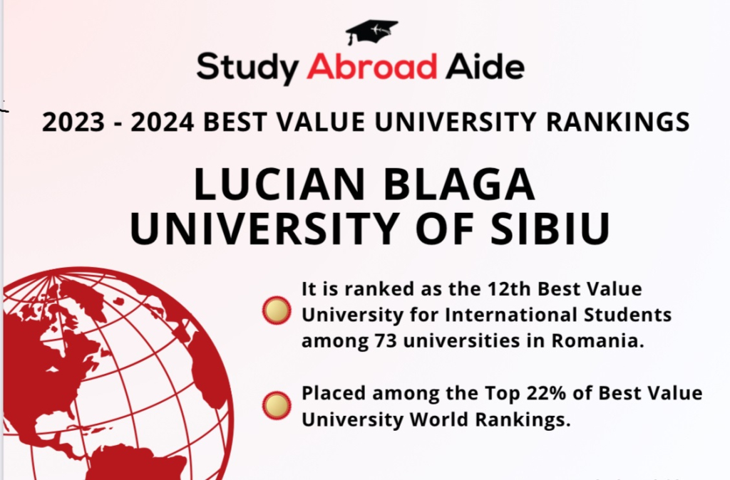 ULBS, în topul Best Value University for International Students și Best Value University World Rankings