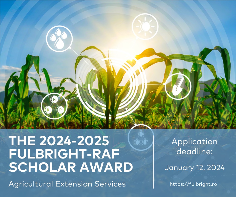 Oportunitate pentru cadrele didactice: bursele Fulbright-RAF Scholar Award in the Field of Agricultural Extension Services