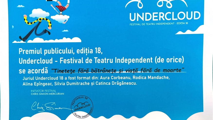 Spectacolul  ULBS, premiat la Festivalul de Teatru Independent Undercloud
