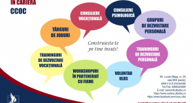 Centrul Consiliere și Orientare în Carieră (C.C.O.C.) recrutează 4 voluntari