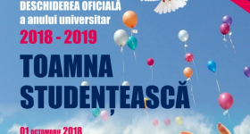 Toamna studențească – deschiderea oficială a noului an universitar 2018/2019