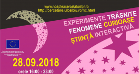 Anunt Noaptea cercetătorilor 2018