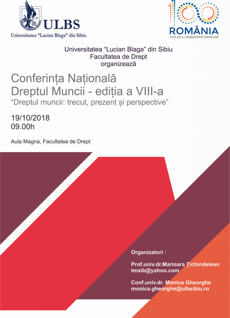 Conferinta Dreptul muncii 2018