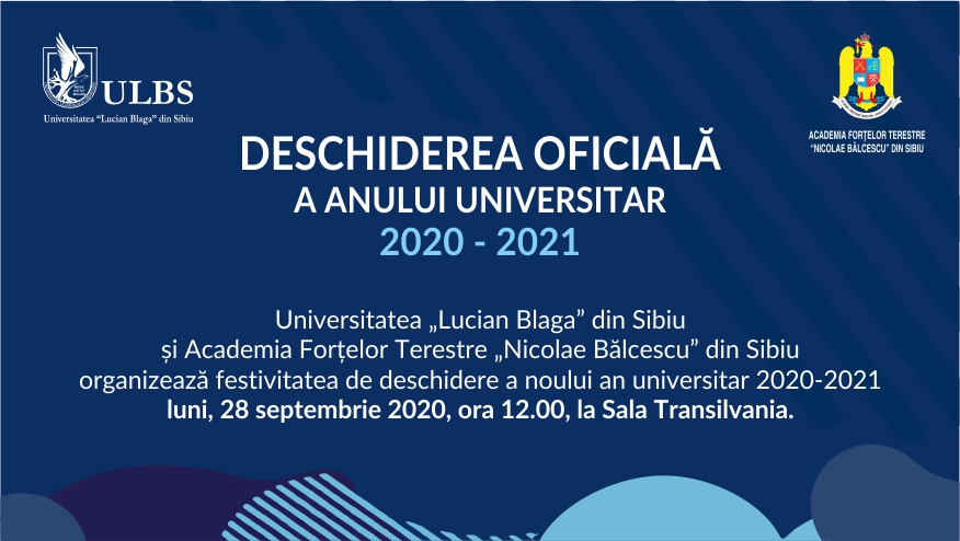 Deschiderea noului an universitar