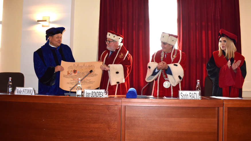 Rectorul ASE București, prof. univ. dr. Nicolae ISTUDOR, Doctor Honoris Causa al ULBS