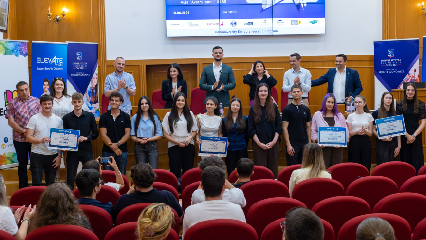 ELEVATE by ULBS: de la sala de curs la pitch în fața antreprenorilor.