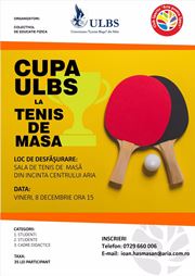 CUPA ULBS LA TENIS DE MASA