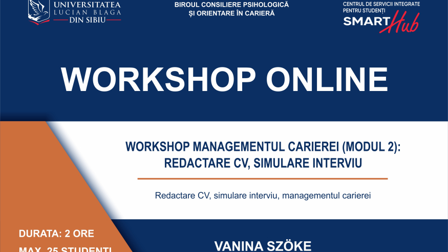 Workshop SmartHub: Managementul carierei