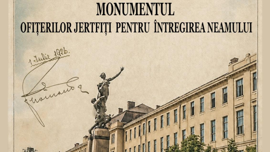 Centenarul dezvelirii monumentului ofițerilor jertiți pentru întregirea neamului