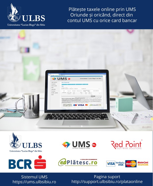 Plata online prin UMS Plata online prin UMS