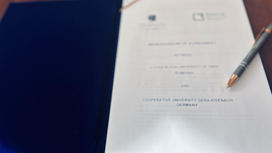 ULBS și Duale Hochschule Gera-Eisenach au semnat un acord de parteneriat